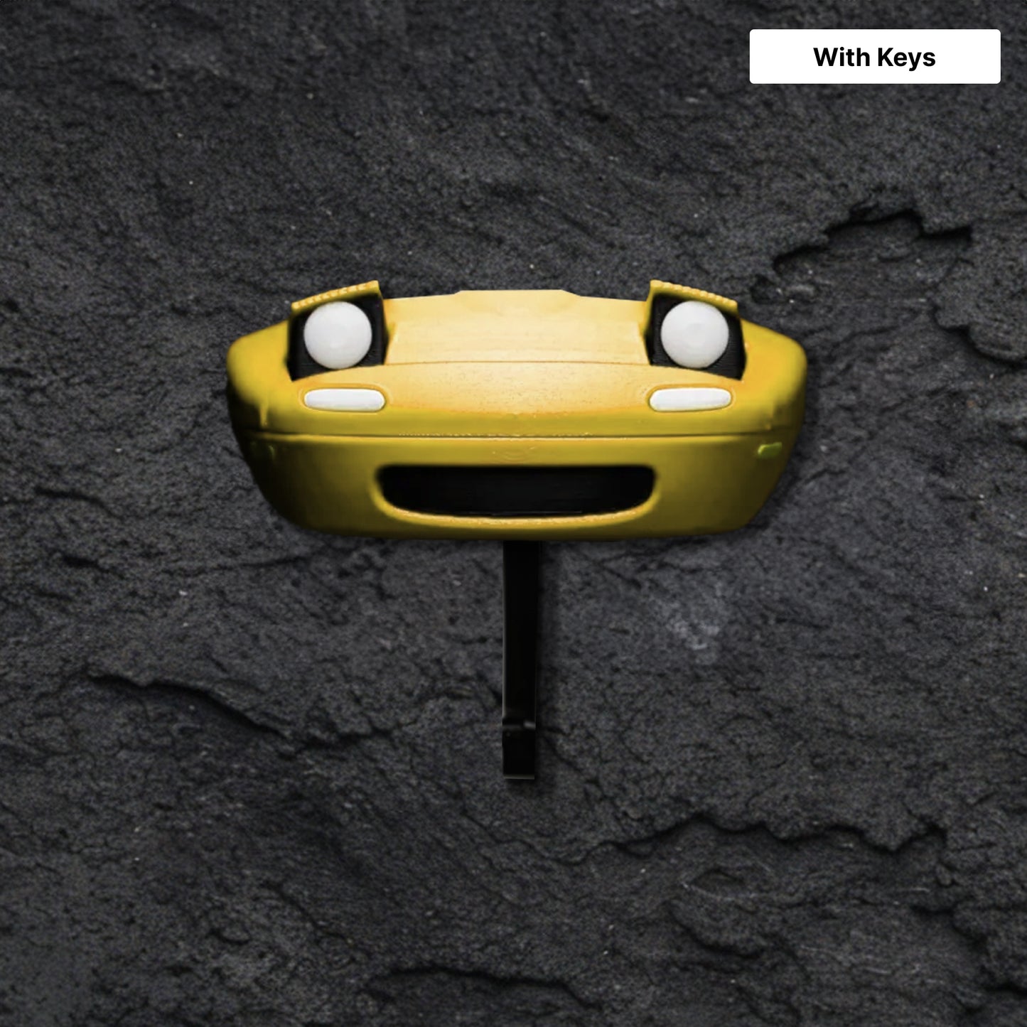 Yellow Mazda MX-5 Key Holder with Headlight Pop Up